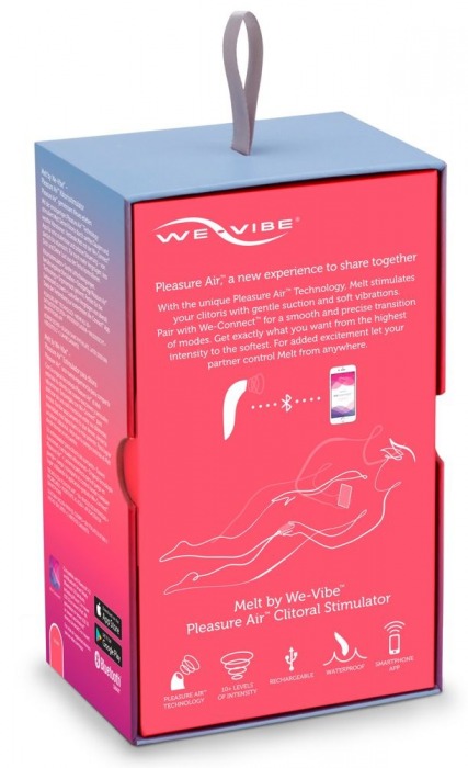 Розовый вакуум-волновой стимулятор клитора We-Vibe Melt - We-vibe