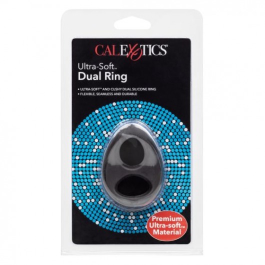 Двойное эрекционное кольцо Ultra-Soft Dual Ring - California Exotic Novelties - в Санкт-Петербурге купить с доставкой