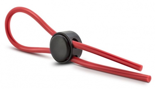 Красное силиконовое лассо на пенис Silicone Loop Cock Ring - Blush Novelties - в Санкт-Петербурге купить с доставкой