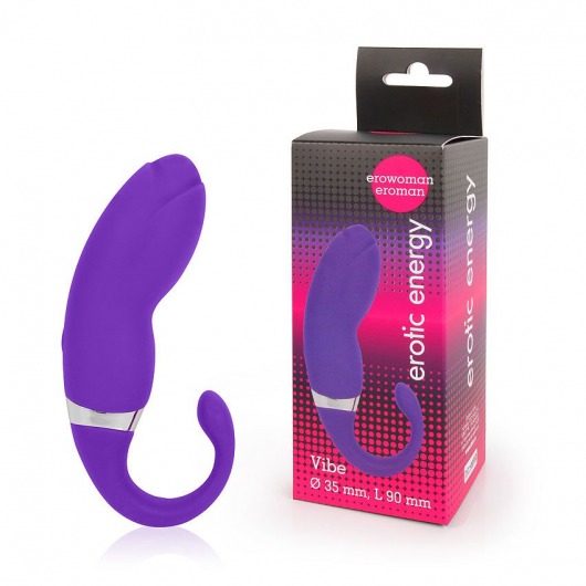 Фиолетовый вибромассажер с 20 режимами вибрации - Bior toys