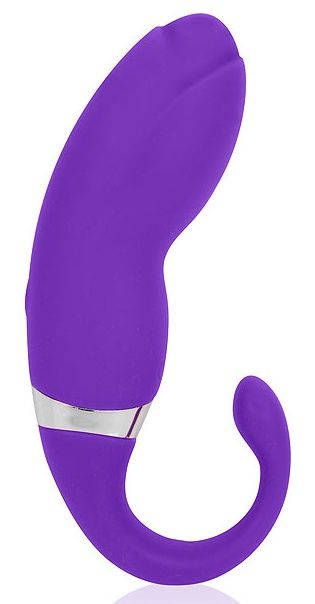 Фиолетовый вибромассажер с 20 режимами вибрации - Bior toys