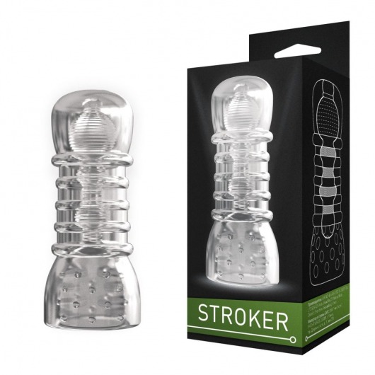 Прозрачный двусторонний мастурбатор STROKER №2 - Rubber Tech Ltd - в Санкт-Петербурге купить с доставкой