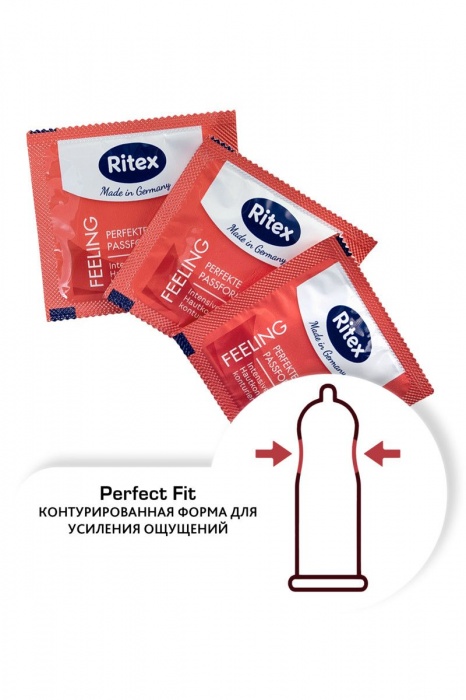Презервативы анатомической формы с накопителем RITEX PERFECT FIT - 8 шт. - RITEX - купить с доставкой в Санкт-Петербурге