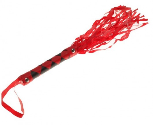 Красно-черная плеть с ромбами на ручке - 42 см. - Сима-Ленд - купить с доставкой в Санкт-Петербурге