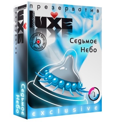 Презерватив LUXE  Exclusive  Седьмое небо  - 1 шт. - Luxe - купить с доставкой в Санкт-Петербурге