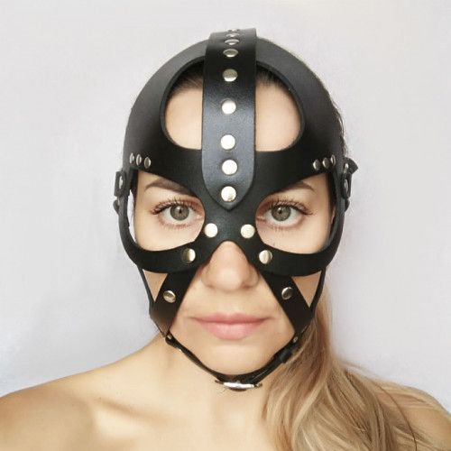 Кожаная маска-шлем  Лектор - Sitabella - купить с доставкой в Санкт-Петербурге