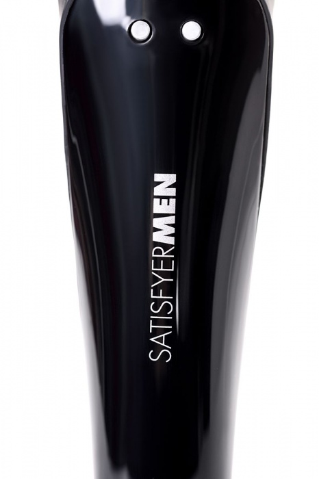 Чёрный нереалистичный мастурбатор с вибрацией Satisfyer Men Wand - Satisfyer - в Санкт-Петербурге купить с доставкой