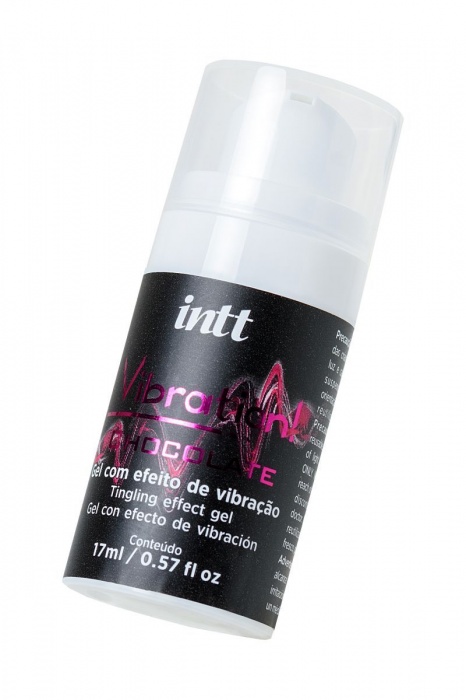 Жидкий массажный гель VIBRATION Chocolate с шоколадным ароматом и эффектом вибрации - 17 мл. - INTT - купить с доставкой в Санкт-Петербурге