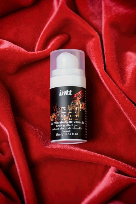 Жидкий массажный гель VIBRATION Dulce de Leche с ароматом сгущенного молока и эффектом вибрации - 17 мл. - INTT - купить с доставкой в Санкт-Петербурге