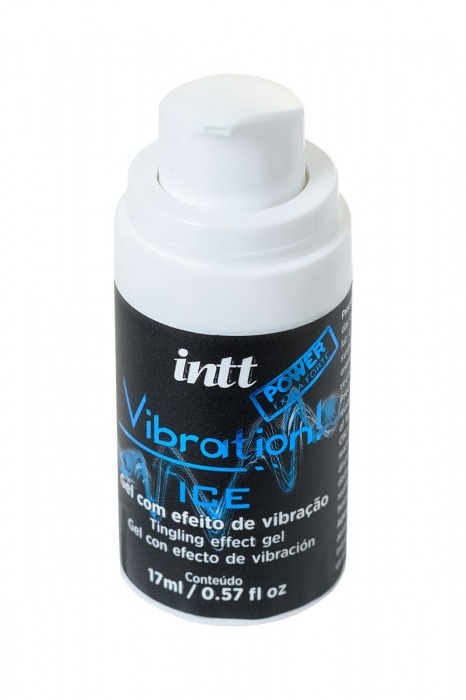 Жидкий массажный гель VIBRATION Extra-strong Ice с охлаждающим эффектом и эффектом вибрации - 17 мл. - INTT - купить с доставкой в Санкт-Петербурге