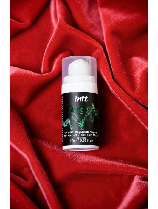 Жидкий массажный гель VIBRATION Mint с ароматом мяты и эффектом вибрации - 17 мл. - INTT - купить с доставкой в Санкт-Петербурге