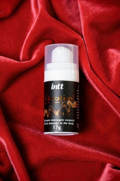 Жидкий массажный гель INTT VIBRATION Peach с ароматом персика и эффектом вибрации - 17 мл. - INTT - купить с доставкой в Санкт-Петербурге