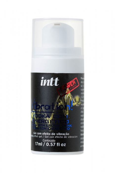 Массажный гель INTT VIBRATION Vodka mixed with energy drink с необычным ароматом и эффектом вибрации - 17 мл. - INTT - купить с доставкой в Санкт-Петербурге