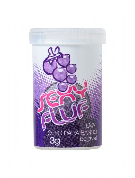 Масло для ванны и массажа SEXY FLUF с ароматом винограда - 2 капсулы (3 гр.) - INTT - купить с доставкой в Санкт-Петербурге