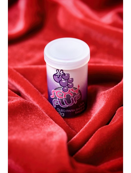 Масло для ванны и массажа SEXY FLUF с ароматом винограда - 2 капсулы (3 гр.) - INTT - купить с доставкой в Санкт-Петербурге