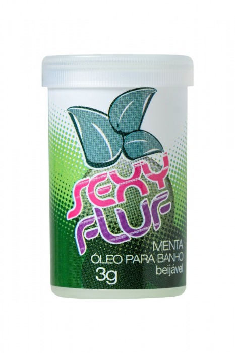 Масло для ванны и массажа SEXY FLUF с мятным ароматом - 2 капсулы (3 гр.) - INTT - купить с доставкой в Санкт-Петербурге