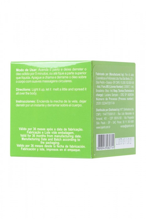 Массажная свеча для поцелуев Caiprinha с ароматом лайма - 30 гр. - INTT - купить с доставкой в Санкт-Петербурге