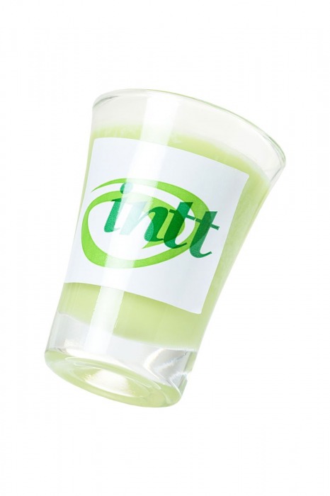 Массажная свеча для поцелуев Caiprinha с ароматом лайма - 30 гр. - INTT - купить с доставкой в Санкт-Петербурге