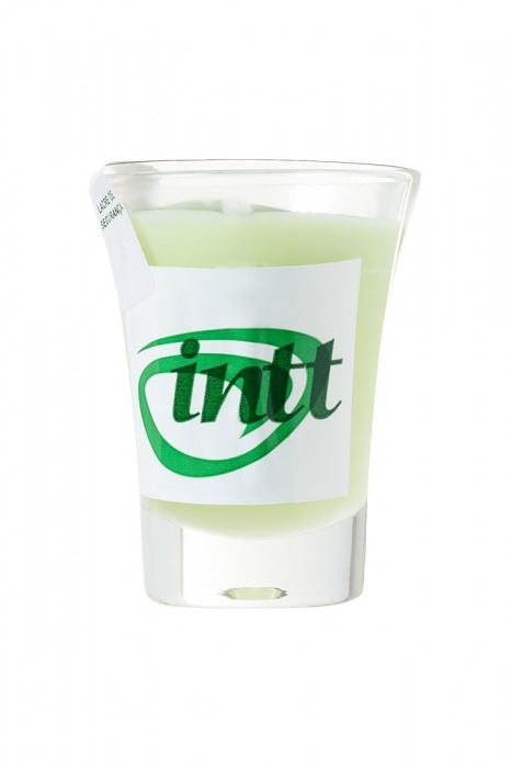 Массажная свеча для поцелуев Mint с ароматом мяты - 30 гр. - INTT - купить с доставкой в Санкт-Петербурге