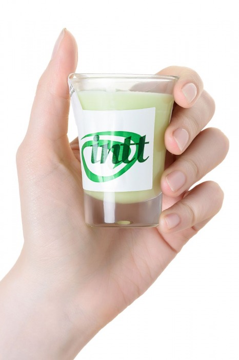 Массажная свеча для поцелуев Mint с ароматом мяты - 30 гр. - INTT - купить с доставкой в Санкт-Петербурге