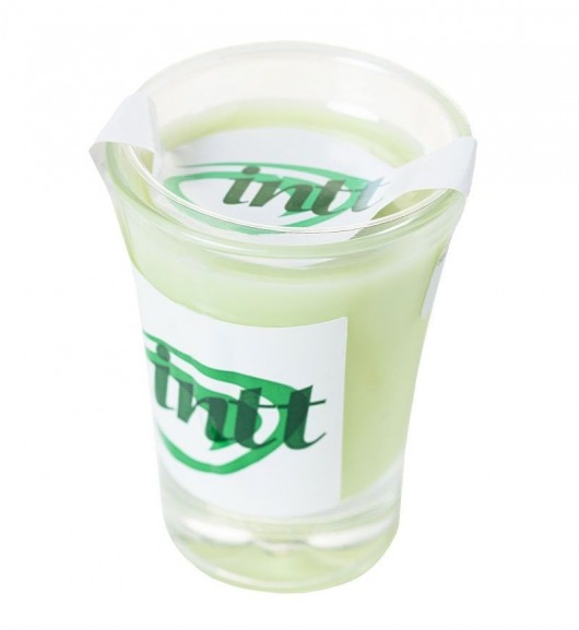 Массажная свеча для поцелуев Mint с ароматом мяты - 30 гр. - INTT - купить с доставкой в Санкт-Петербурге