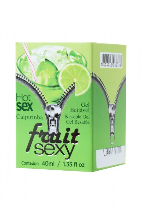 Массажное масло FRUIT SEXY Caipirinha с ароматом лайма и разогревающим эффектом - 40 мл. - INTT - купить с доставкой в Санкт-Петербурге