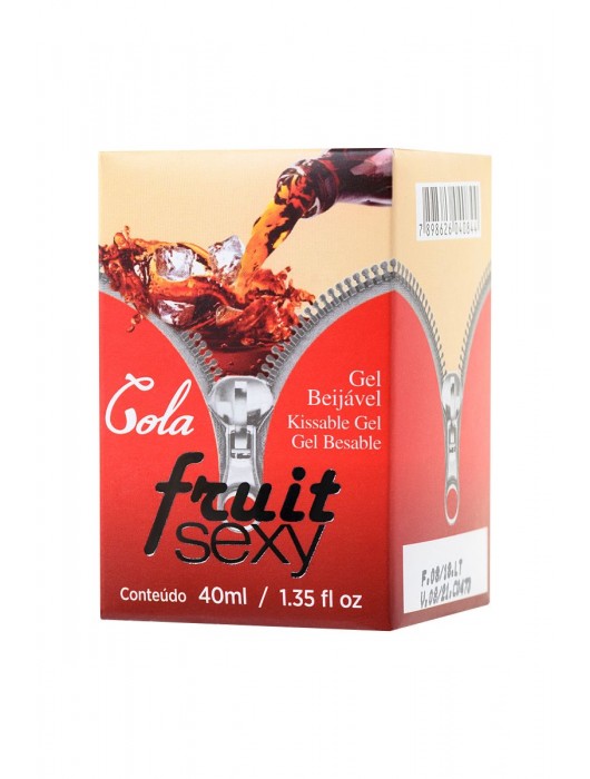 Массажное масло FRUIT SEXY Cola с ароматом колы и разогревающим эффектом - 40 мл. - INTT - купить с доставкой в Санкт-Петербурге