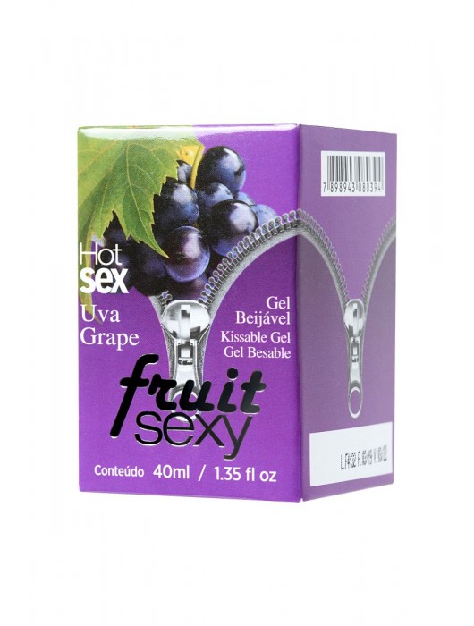 Массажное масло FRUIT SEXY Grape с ароматом винограда и разогревающим эффектом - 40 мл. - INTT - купить с доставкой в Санкт-Петербурге