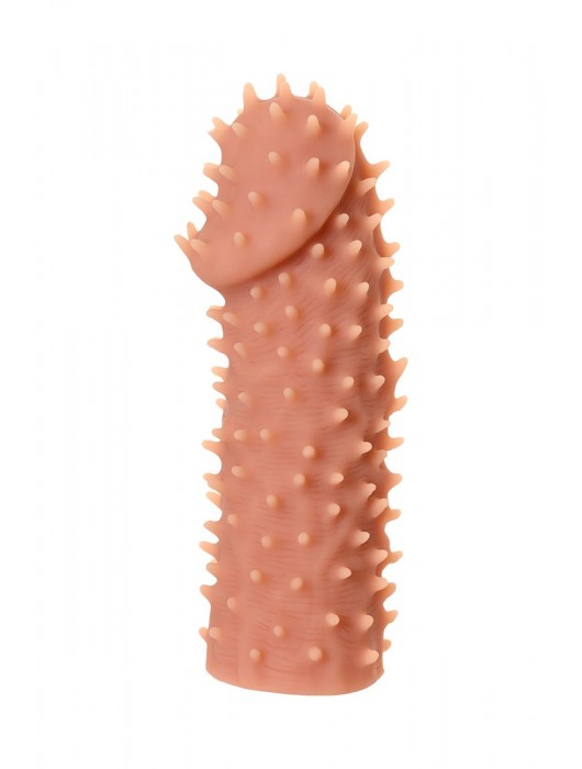 Телесная реалистичная насадка KOKOS Extreme Sleeve 07 с дополнительной стимуляцией - 12,7 см. - KOKOS - в Санкт-Петербурге купить с доставкой