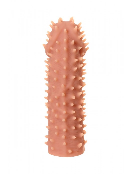 Телесная реалистичная насадка KOKOS Extreme Sleeve 07 с дополнительной стимуляцией - 12,7 см. - KOKOS - в Санкт-Петербурге купить с доставкой