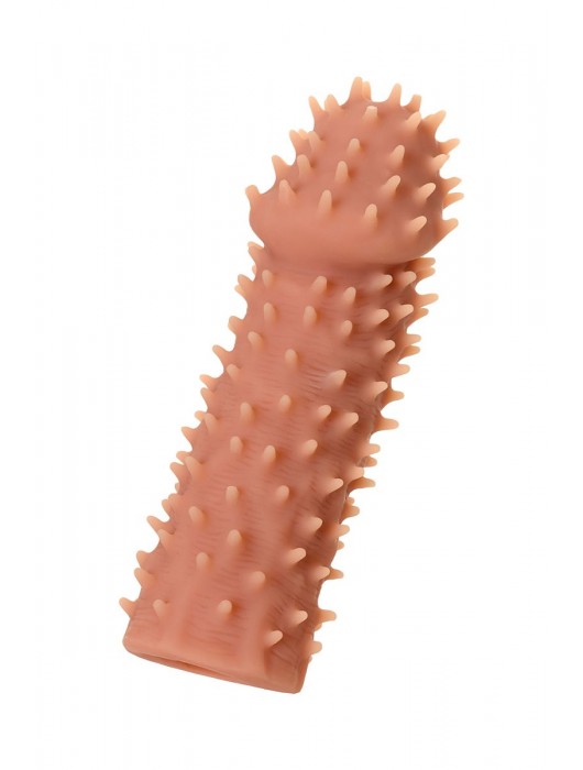 Телесная реалистичная насадка KOKOS Extreme Sleeve 07 с дополнительной стимуляцией - 12,7 см. - KOKOS - в Санкт-Петербурге купить с доставкой