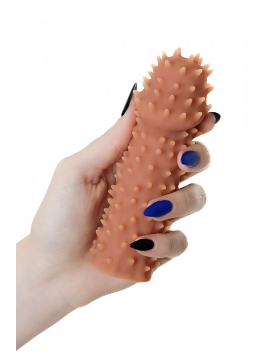 Телесная реалистичная насадка KOKOS Extreme Sleeve 07 с дополнительной стимуляцией - 12,7 см. - KOKOS - в Санкт-Петербурге купить с доставкой