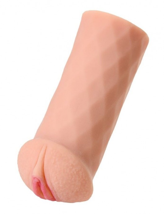 Телесный мастурбатор-вагина ELEGANCE с ромбами по поверхности - KOKOS - в Санкт-Петербурге купить с доставкой