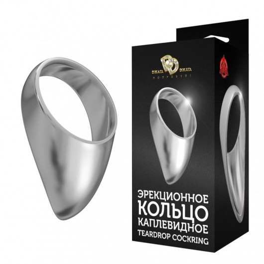 Большое каплевидное эрекционное кольцо TEARDROP COCKRING - Джага-Джага - в Санкт-Петербурге купить с доставкой