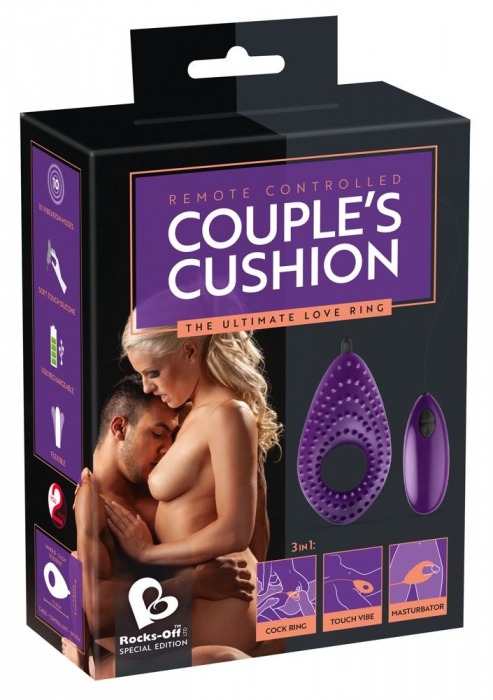 Фиолетовое виброкольцо Couples Cushion - Orion - в Санкт-Петербурге купить с доставкой