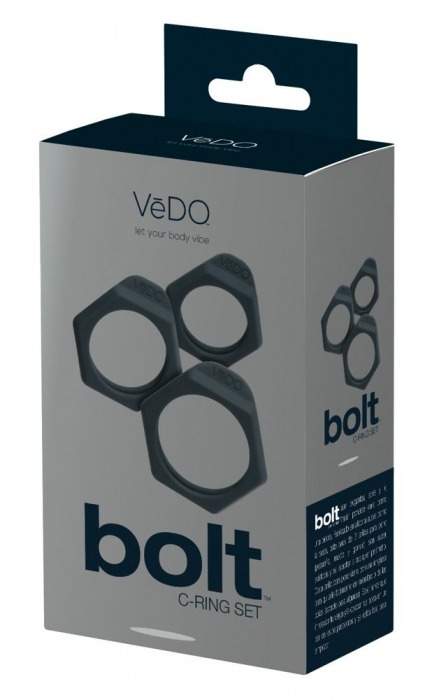 Набор из 3 насадок-колец VeDO Bolt - VeDO - в Санкт-Петербурге купить с доставкой