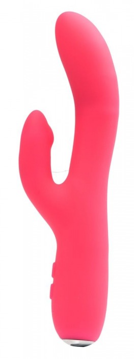 Розовый вибромассажер VeDO Rockie с клиторальным отростком - 21,9 см. - VeDO