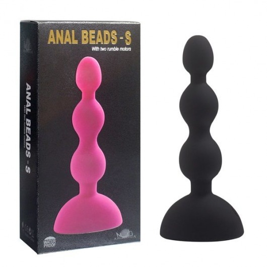 Черный анальный вибростимулятор Anal Beads S - 14,5 см. - Howells