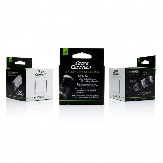 Коннектор для мастурбаторов серии Quickshot - Quick Connect - Fleshlight - в Санкт-Петербурге купить с доставкой