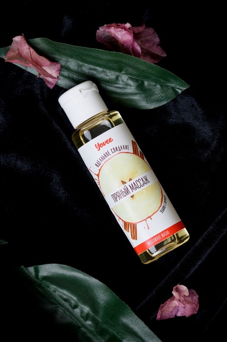 Масло для массажа «Пряный массаж» с ароматом яблока и корицы - 50 мл. - ToyFa - купить с доставкой в Санкт-Петербурге