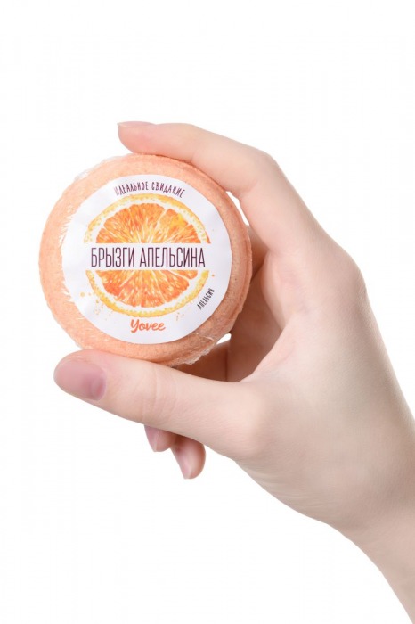 Бомбочка для ванны «Брызги апельсина» с ароматом апельсина - 70 гр. -  - Магазин феромонов в Санкт-Петербурге