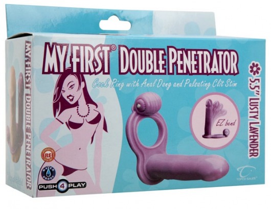 Насадка на пенис для двойного проникновения с вибрацией My First Double Penetrator - Topco Sales - в Санкт-Петербурге купить с доставкой