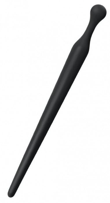 Черный силиконовый уретральный плаг - 10 см. - ToyFa - купить с доставкой в Санкт-Петербурге