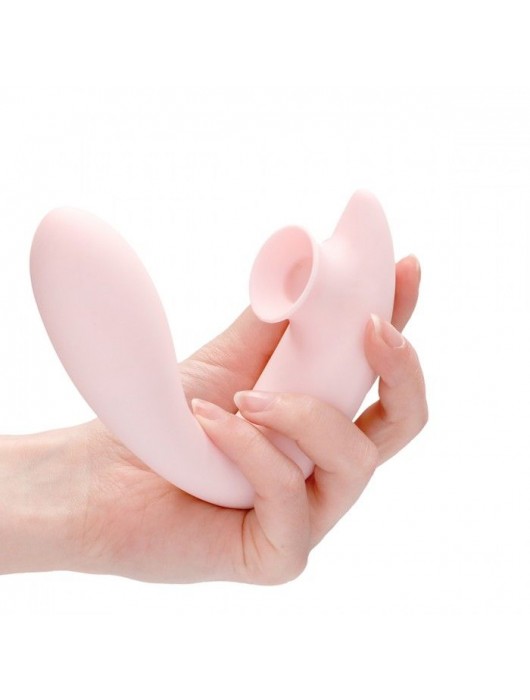 Розовый вибратор для G-точки Irresistible Desirable с бесконтактной клиторальной стимуляцией - Irresistible