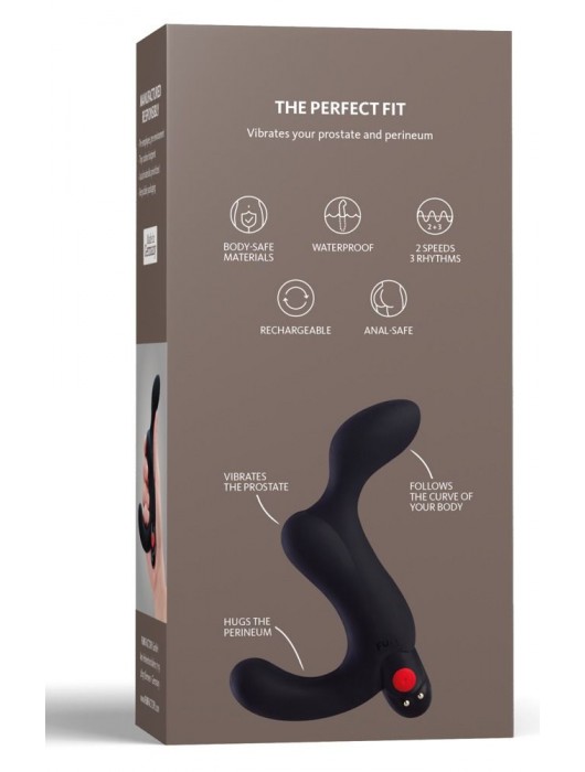 Черный массажёр простаты Duke - Fun Factory - в Санкт-Петербурге купить с доставкой