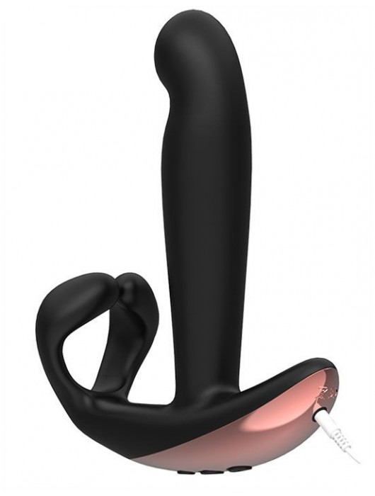 Черный анальный вибратор с дополнительным стимулятором Remote Hunter - 16,4 см. - ML Creation - в Санкт-Петербурге купить с доставкой