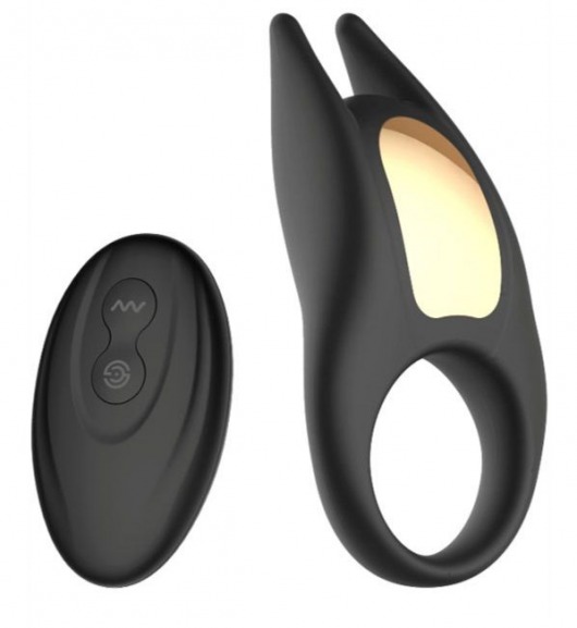 Черное эрекционное виброкольцо Lucas II с пультом ДУ - Winyi - в Санкт-Петербурге купить с доставкой