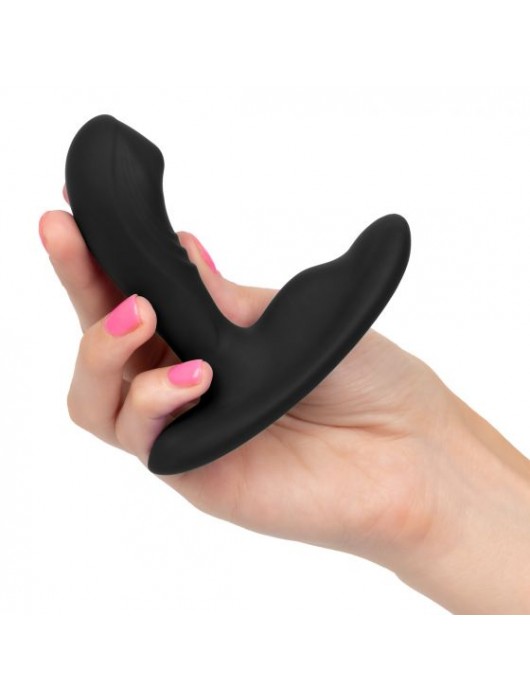 Черный вибромассажер простаты Eclipse Tapered Roller Ball Probe - California Exotic Novelties - в Санкт-Петербурге купить с доставкой