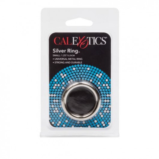 Серебристое эрекционное кольцо Silver Ring - California Exotic Novelties - в Санкт-Петербурге купить с доставкой