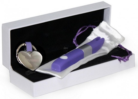Фиолетовый клиторальный вибромассажёр Qvibry - Qvibry